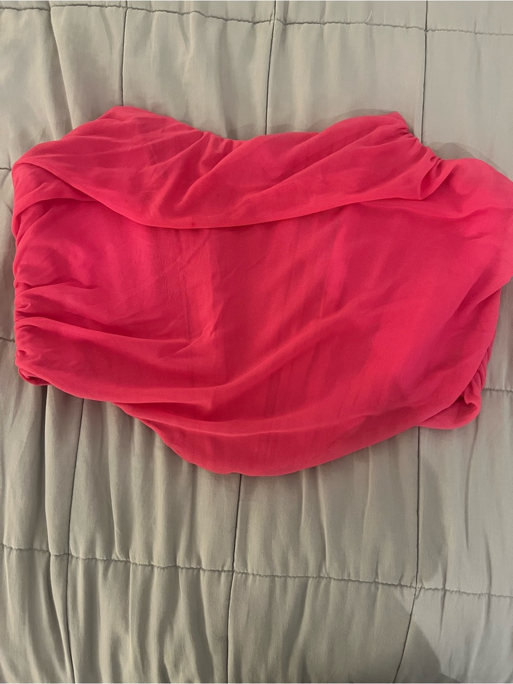 Strapless Hot Pink Corset Top